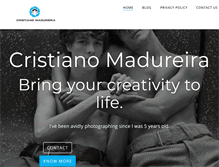 Tablet Screenshot of cristianomadureira.com